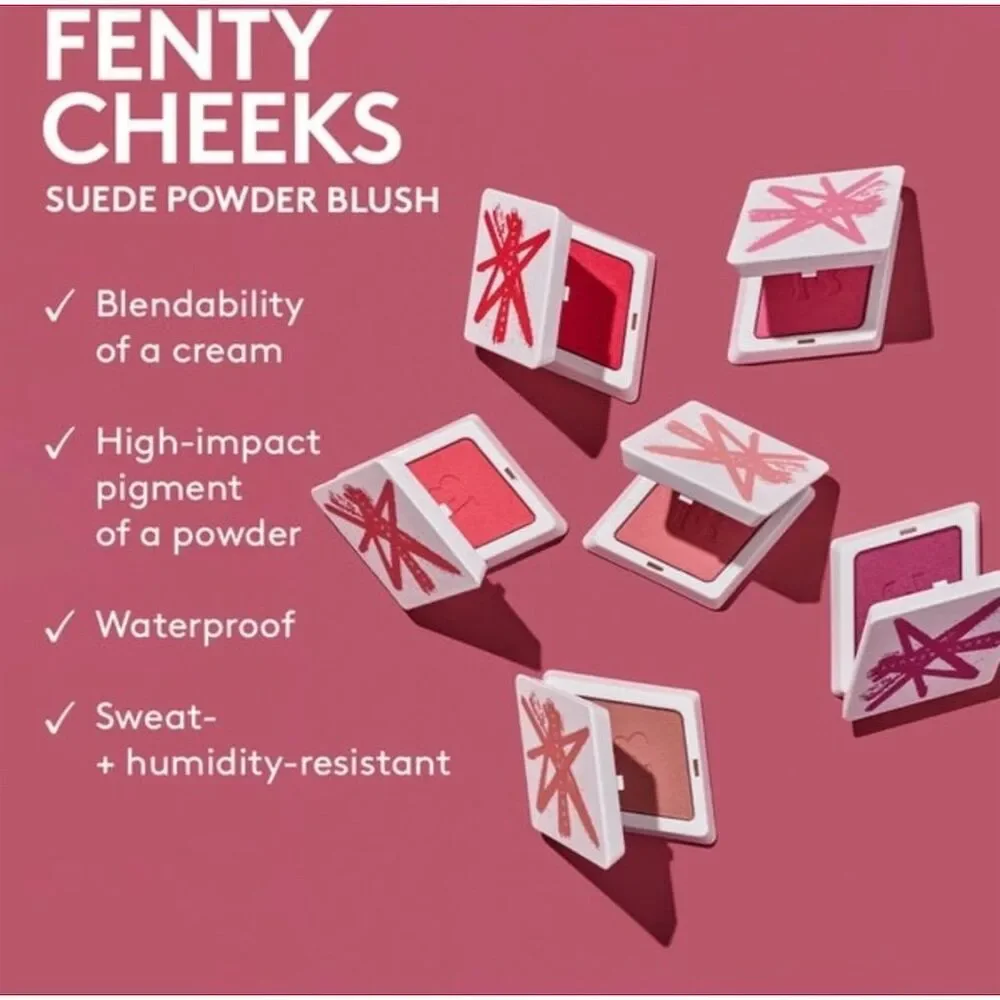 Fenty Beauty Cheeks Suede‎ Powder Blush Sundress SZN Matte Finish